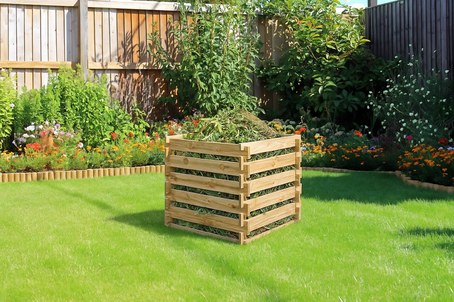 Composteur bois pin imprégné montage rapide - PRACTO GARDEN - Image 4