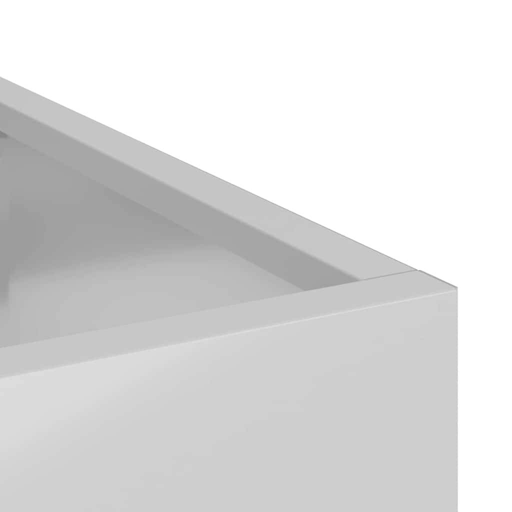 Maison Chic - Cache-pot, Pot De Fleurs Argent 50 x 32 x 40 cm Acier galvanisé g343 - Image 5