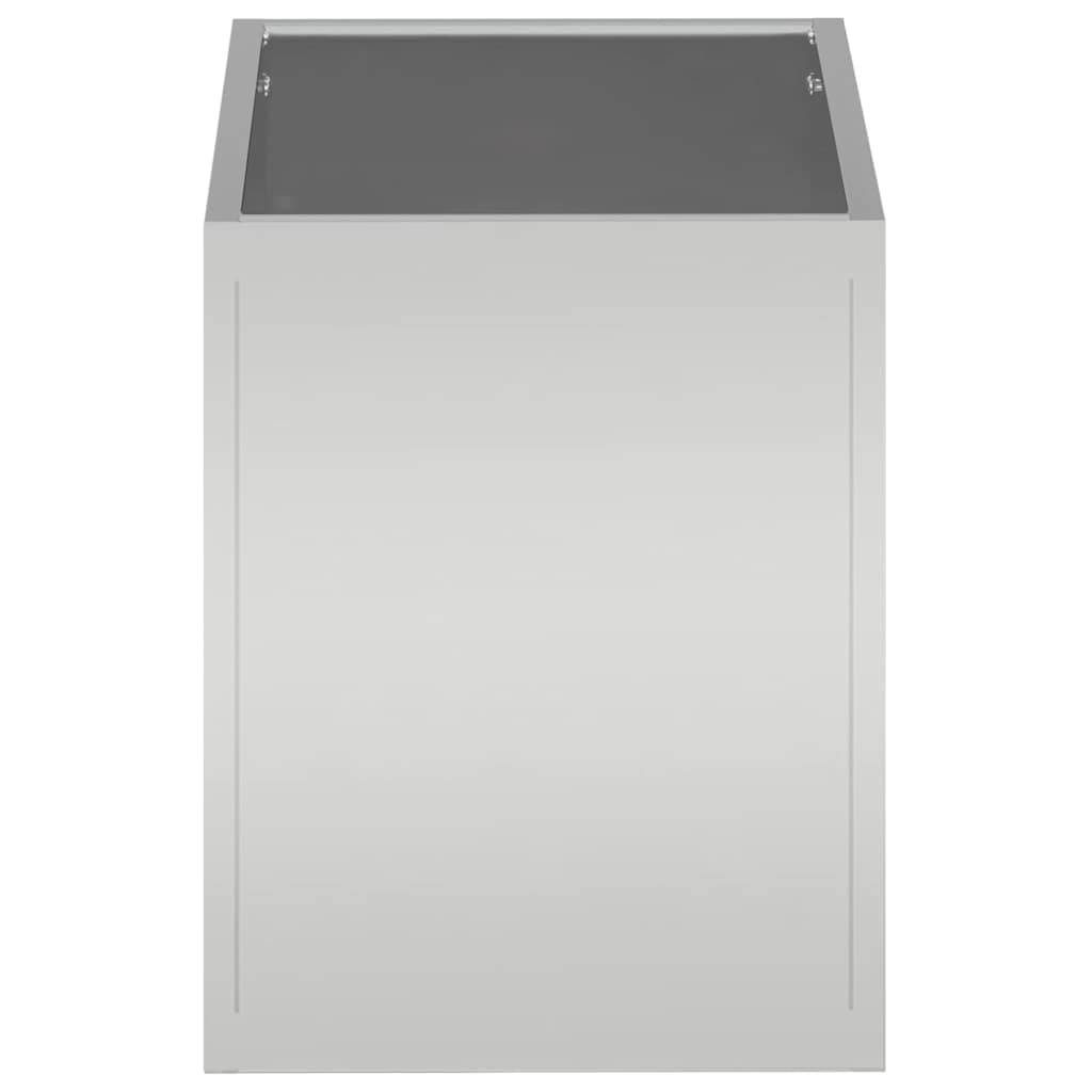 Maison Chic - Cache-pot, Pot De Fleurs Argent 50 x 32 x 40 cm Acier galvanisé g343 - Image 4