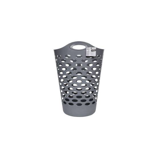 Corbeille à linges flexible 60L - Gris - H 66 cm - Image 2