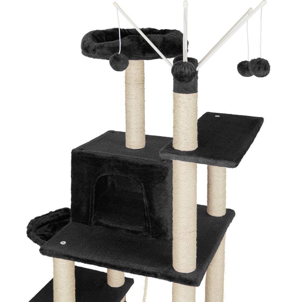 Helloshop26 - Arbre à chat 165 cm noir - Image 6