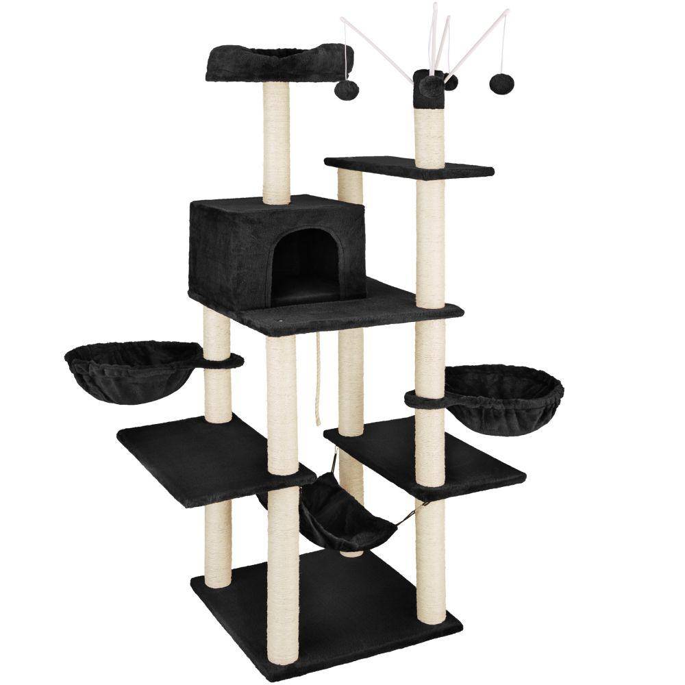 Helloshop26 - Arbre à chat 165 cm noir - Image 1