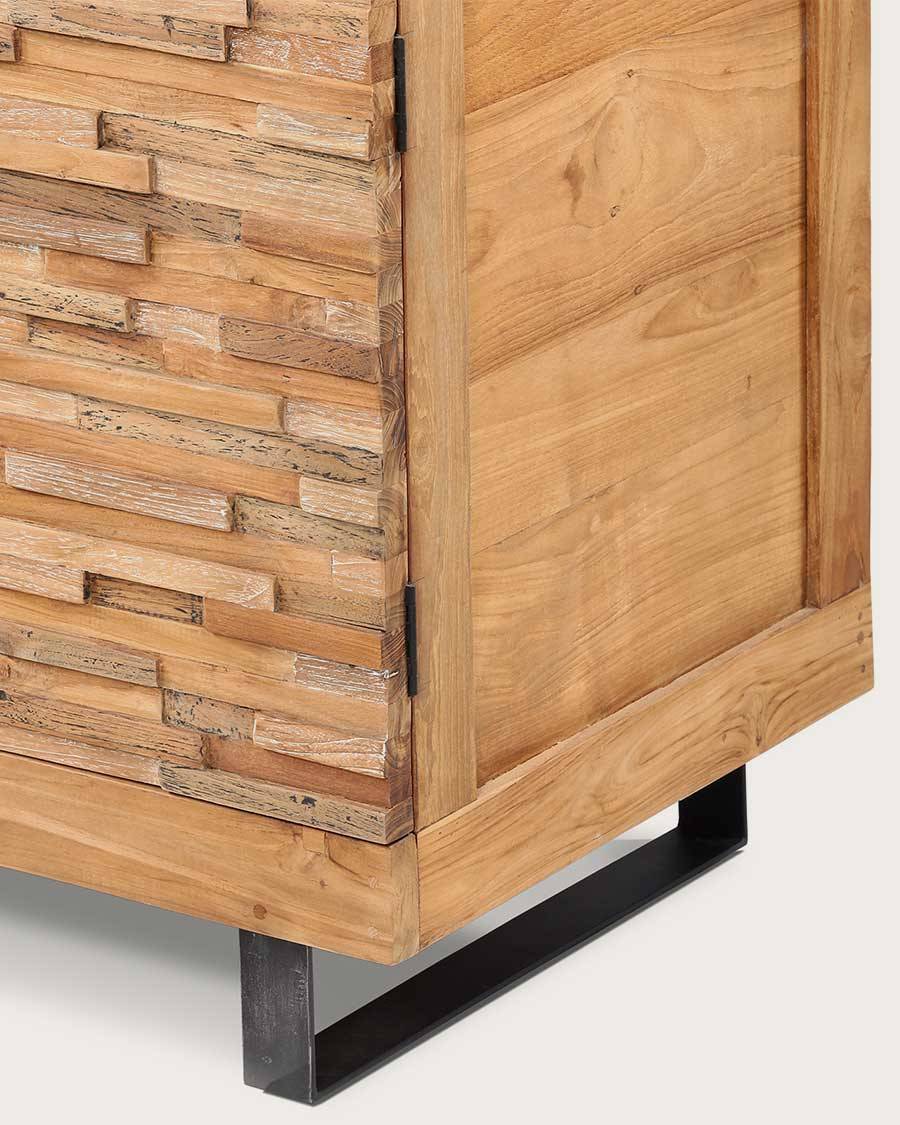 Néo - Meuble  en teck parqueté 160 cm - UNIQKA - Imagen 3