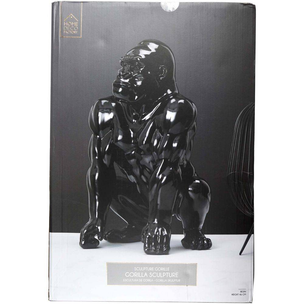 The Home Deco Factory - Gorille accroupi en résine 46 cm - Imagen 3