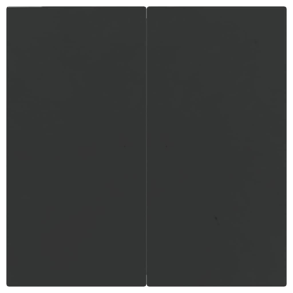 Salon de Jardin 4 Personnes Résine Tressée Table Carrée 80cm Verre Noir – ComfortXL Outdoor Living - Image 8