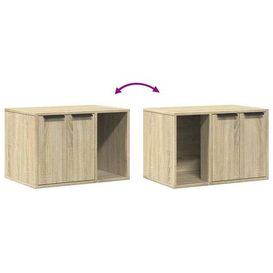 Chatiere bois marron 60 x 40 x 40 cm - Prolenta premium p333.9 - Image 8