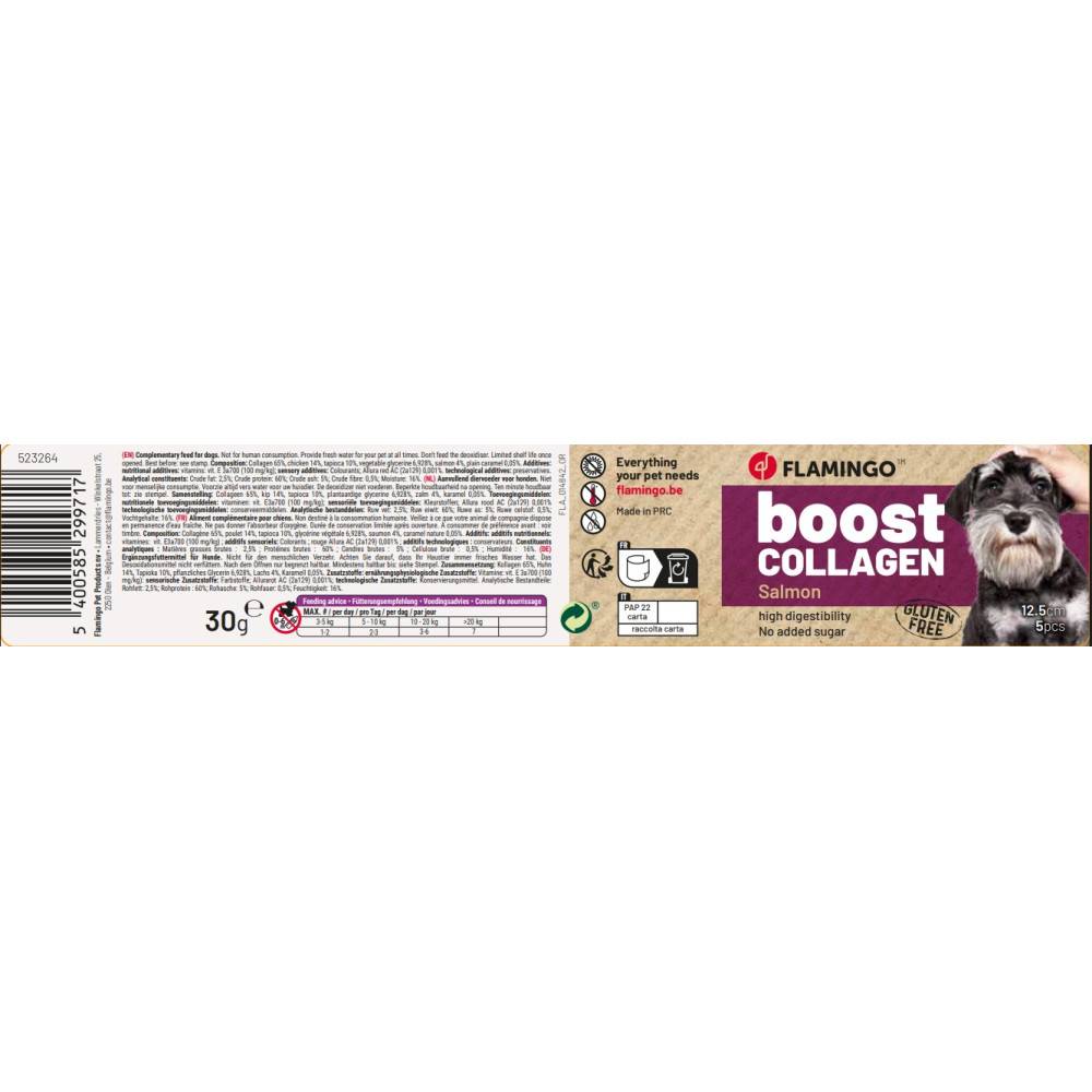 Flamingo - Friandises Boost Bâton avec Saumon & Collagène 35 g pour chien - Image 4