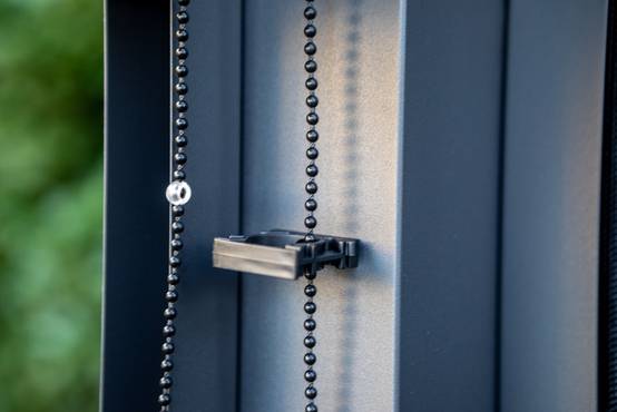 Habrita - Rideau latéral gris pour pergola bioclimatique PER 3630 BI et PER 3660 BI - 3,60 m Habrita - Image 3