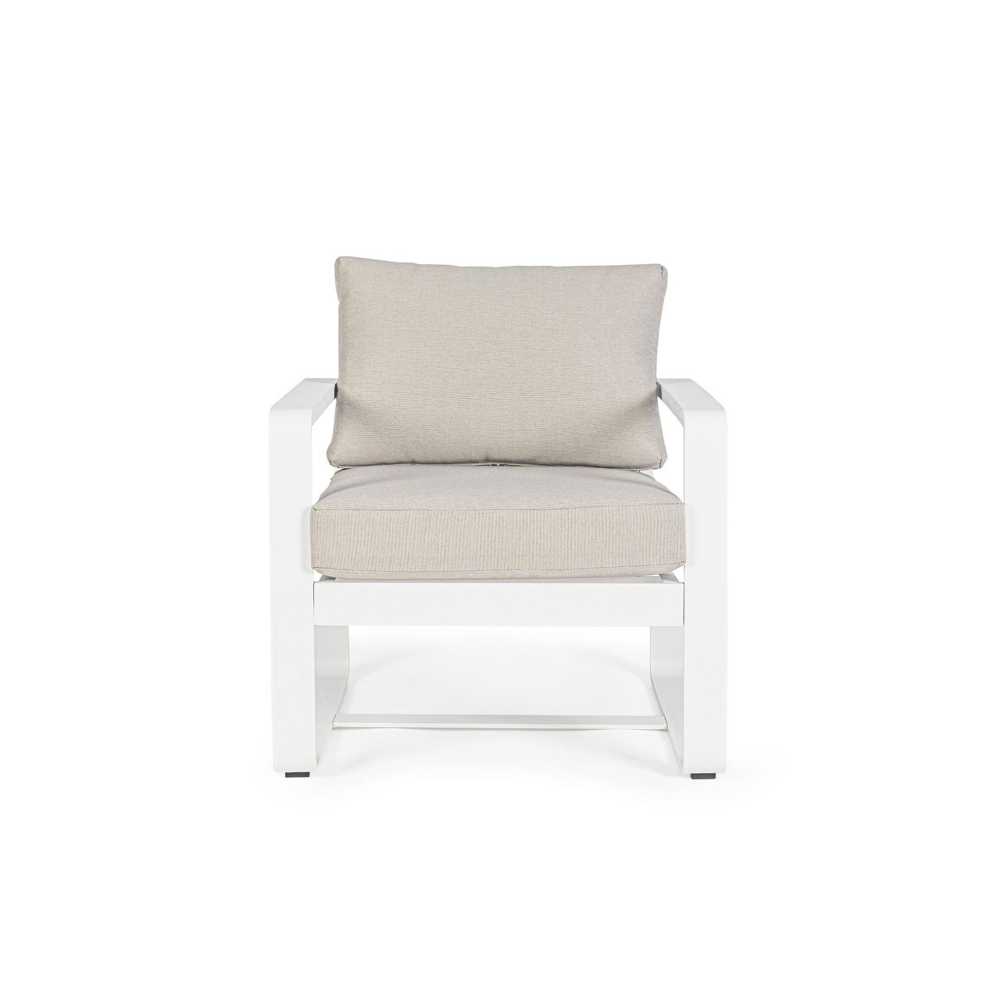 Autre - Fauteuil de jardin en aluminium et tissu (lot de 2) - ETRETAT - Imagen 4