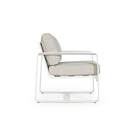 Autre - Fauteuil de jardin en aluminium et tissu (lot de 2) - ETRETAT - Imagen 5