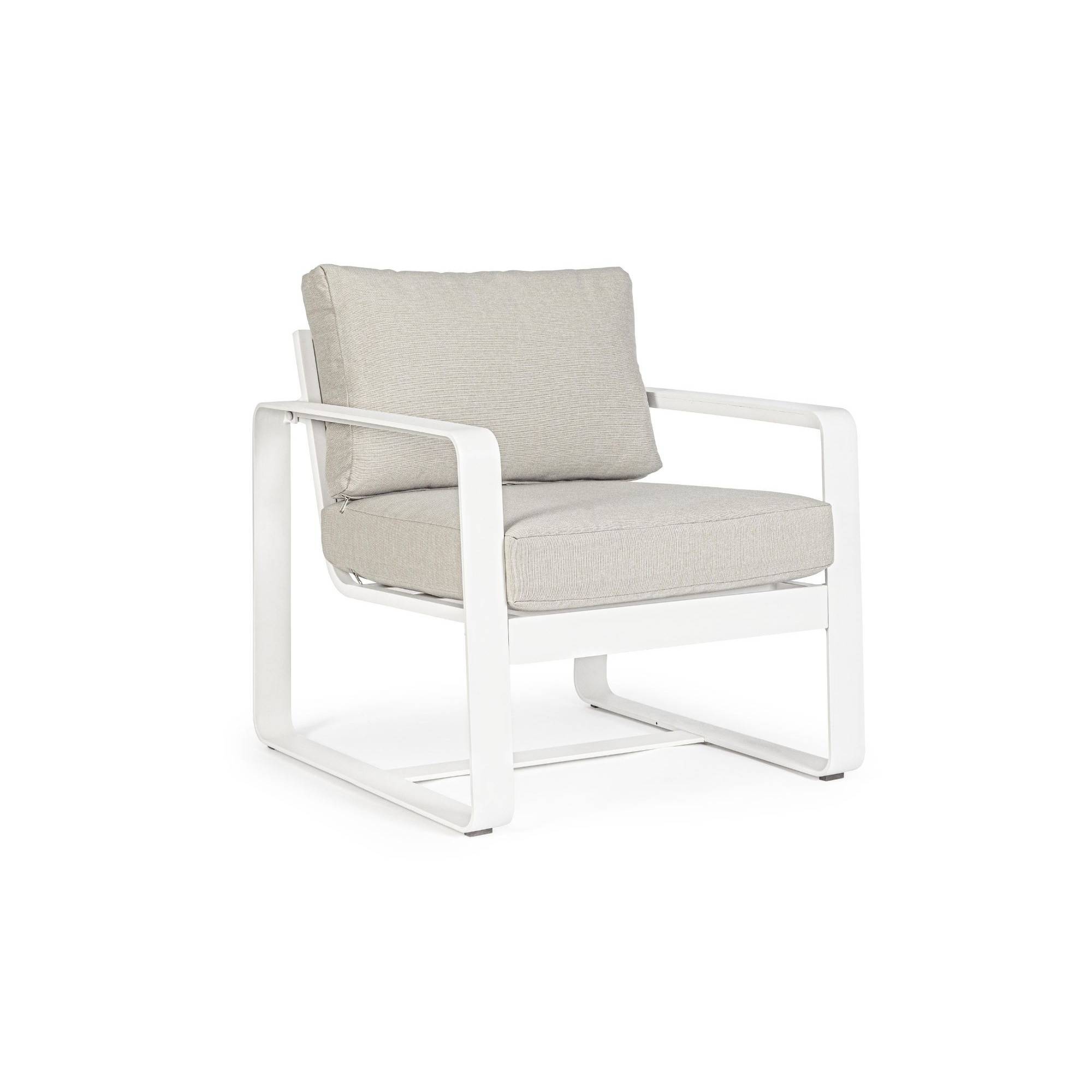 Autre - Fauteuil de jardin en aluminium et tissu (lot de 2) - ETRETAT - Imagen 3