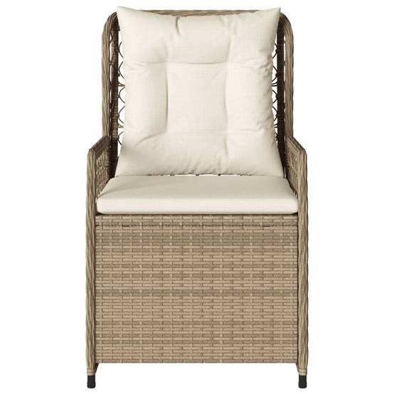 Chaise bois composite 2 places rotin beige 55 x 60 x 93 cm - Prolenta premium p3152.5 - Image 5