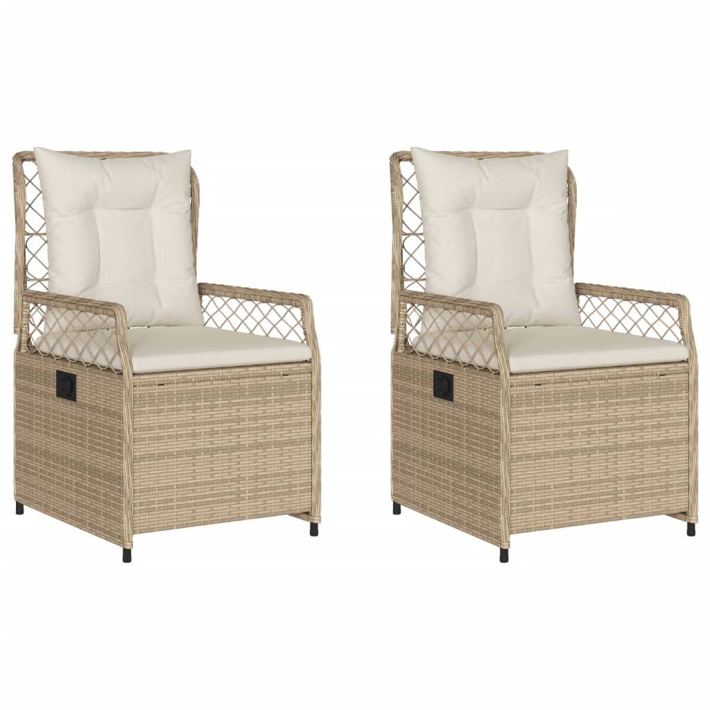 Chaise bois composite 2 places rotin beige  55 x 60 x 93 cm  - Prolenta premium  p3152.5 - Image 1