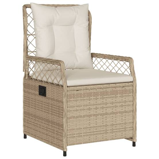 Chaise bois composite 2 places rotin beige 55 x 60 x 93 cm - Prolenta premium p3152.5 - Image 4