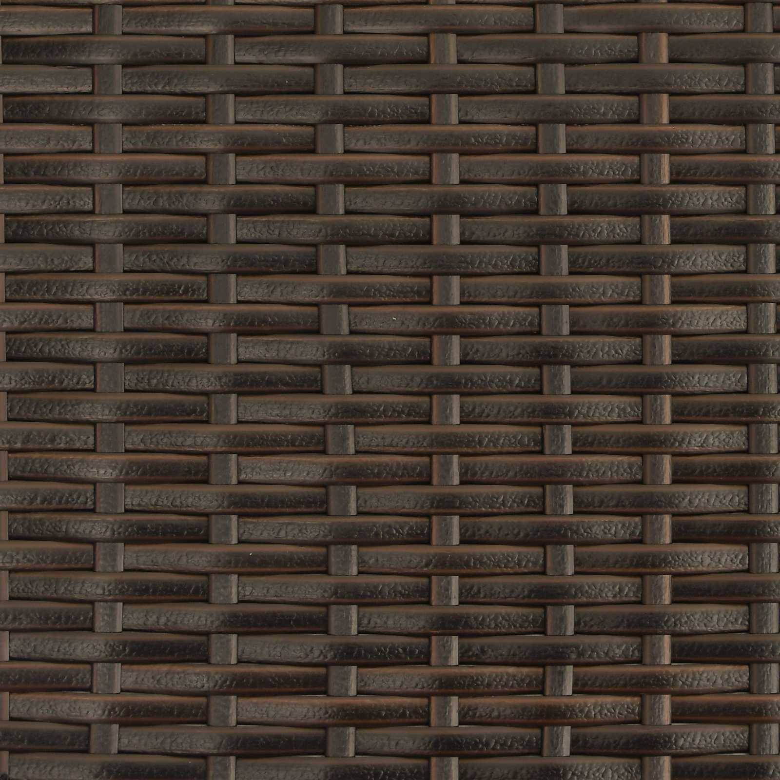 Chaise de jardin acier et polyester marron et crème 56 x 60 x 112 cm - PANGIVO - Image 8