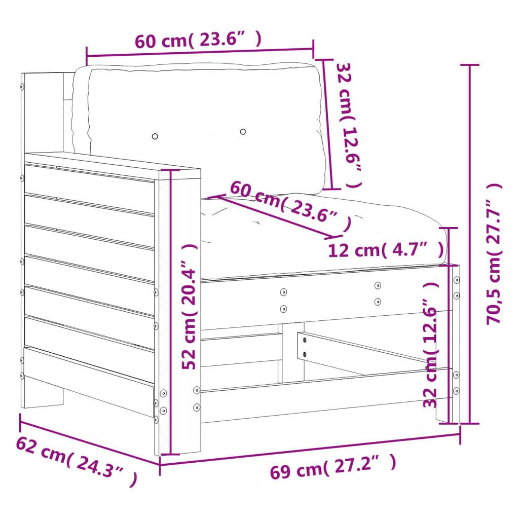 Prolenta Premium - Banc de jardin Blanc 62 X 69 cm - Prolenta Premium - Image 9