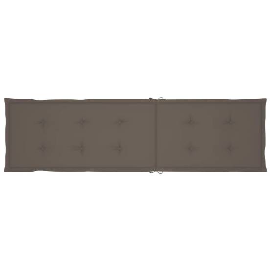 Helloshop26 - Transat chaise longue bain de soleil lit de jardin terrasse meuble d'extérieur avec repose-pied et coussin acacia solide - Imagen 7