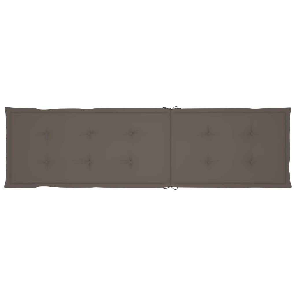 Helloshop26 - Transat chaise longue bain de soleil lit de jardin terrasse meuble d'extérieur avec repose-pied et coussin acacia solide - Imagen 7