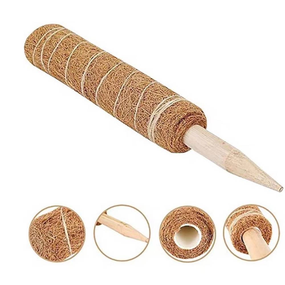 0 - Tuteur coco pour plantes grimpantes - 50cm - Fibre naturelle - Pour Monstera/Philodendron - Réutilisable - Image 1