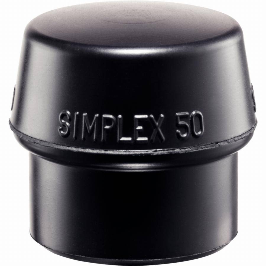 Embouts HALDER SIMPLEX Caoutchouc chargé, noir - D=40 mm - 3202.040