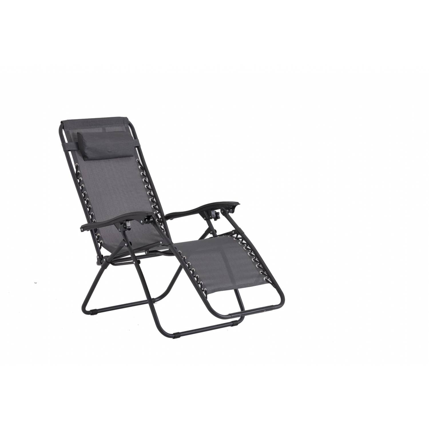 Transat inclinable noir et gris foncé MANIHI - Image 8