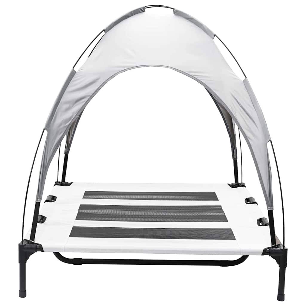 Lit pour chien acier gris argenté 122 x 93 x 106.5 cm - PANGIVO - Image 5
