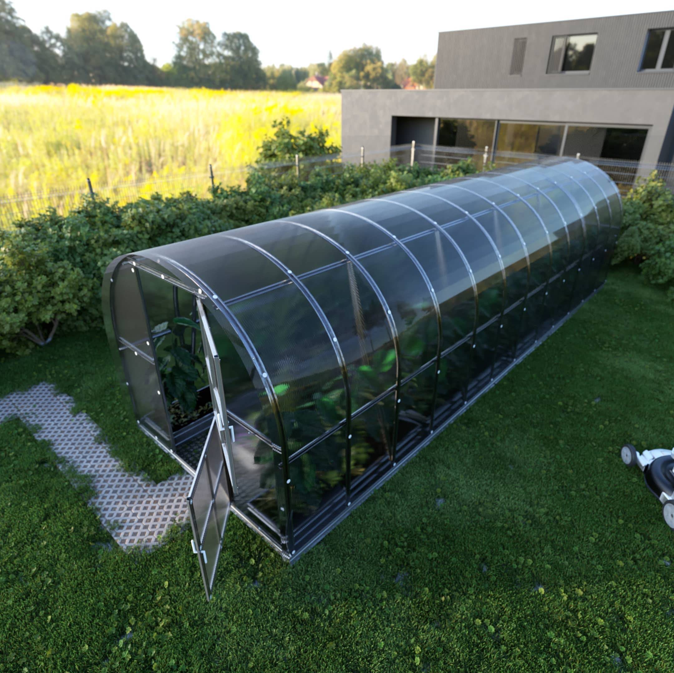 KLASIKA GREENHOUSES - Serre KLASIKA ARCH 3 x 10 m (30 m²), 4 mm avec revêtement en polycarbonate - Image 2