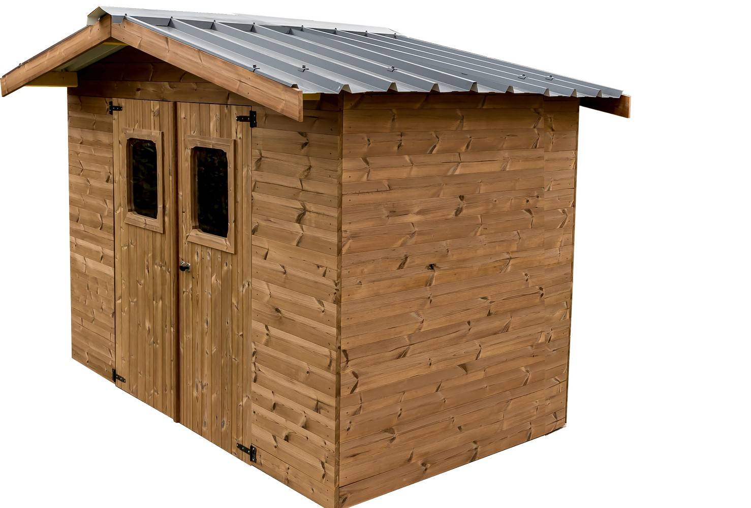 Habrita - Abri THERMA en bois - 7,04 m² - sans plancher - toit double pente bac acier Habrita - Imagen 1