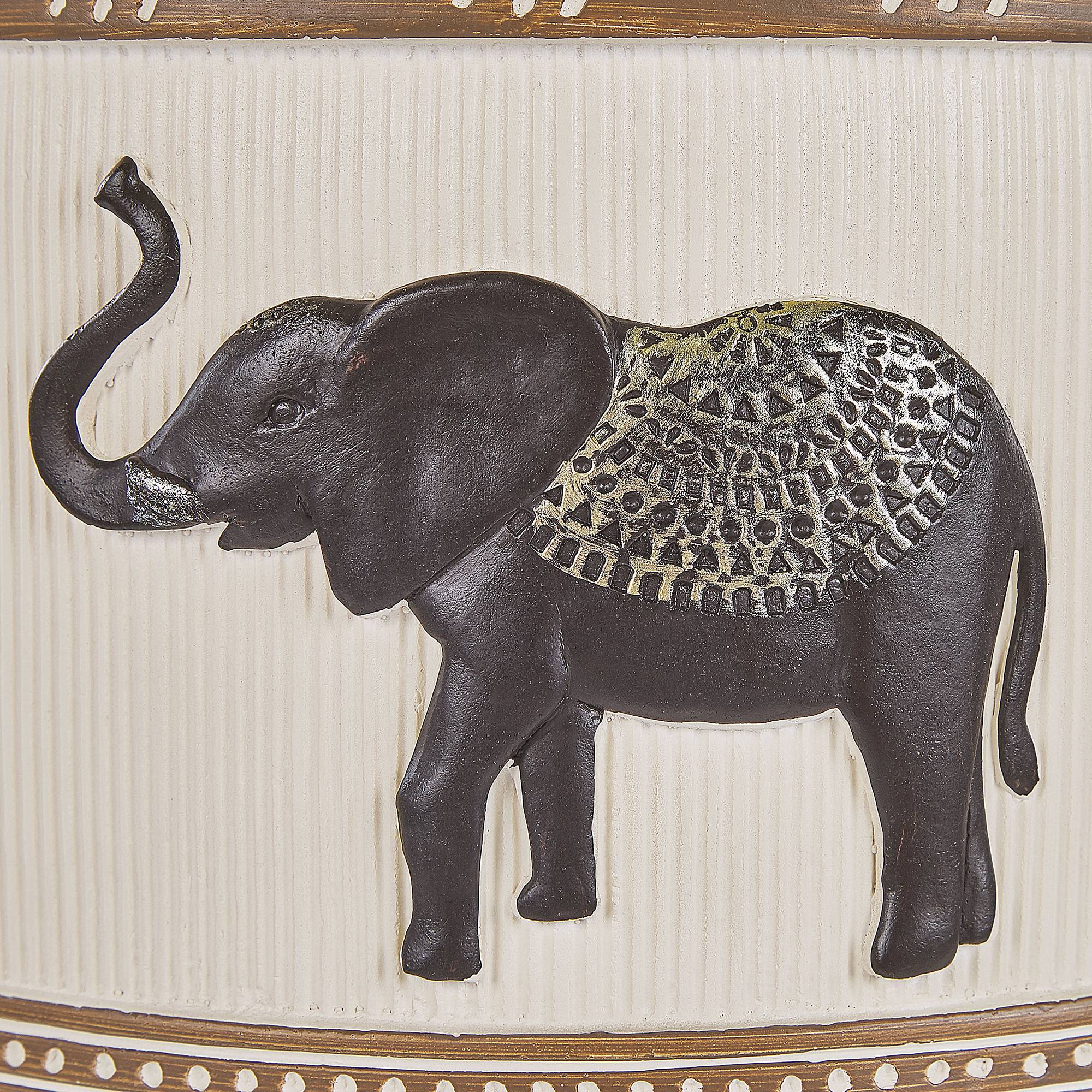 Cache-pot d'extérieur Fibre d'argile Marron foncé ACHILIO - Beliani - Image 6