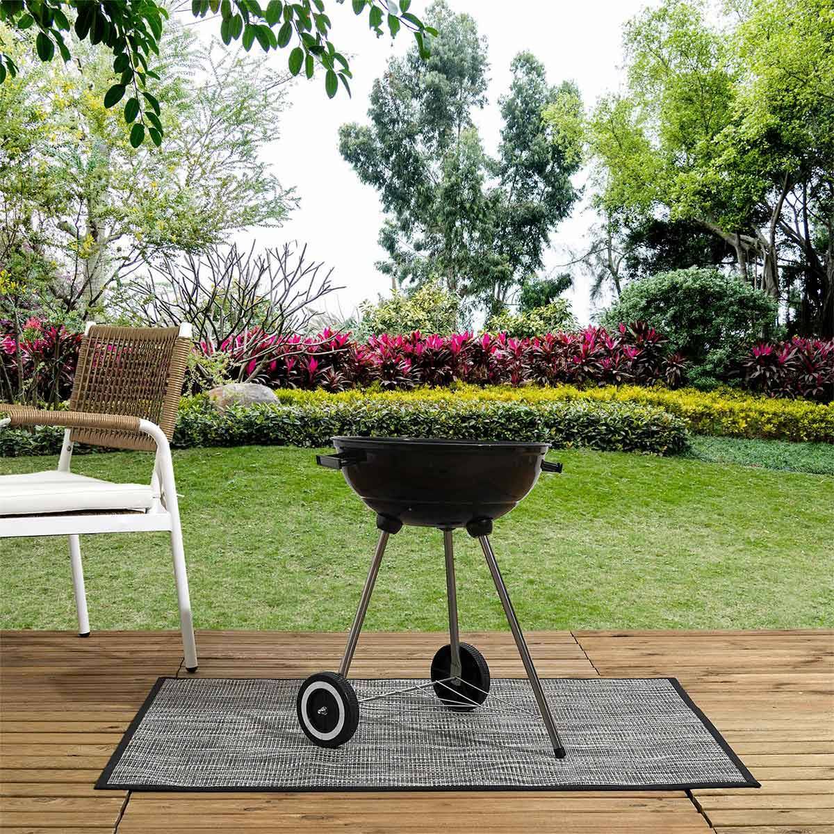 The Home Deco Factory - Tapis de Barbecue "Protect" 100x120cm Noir - Image 6