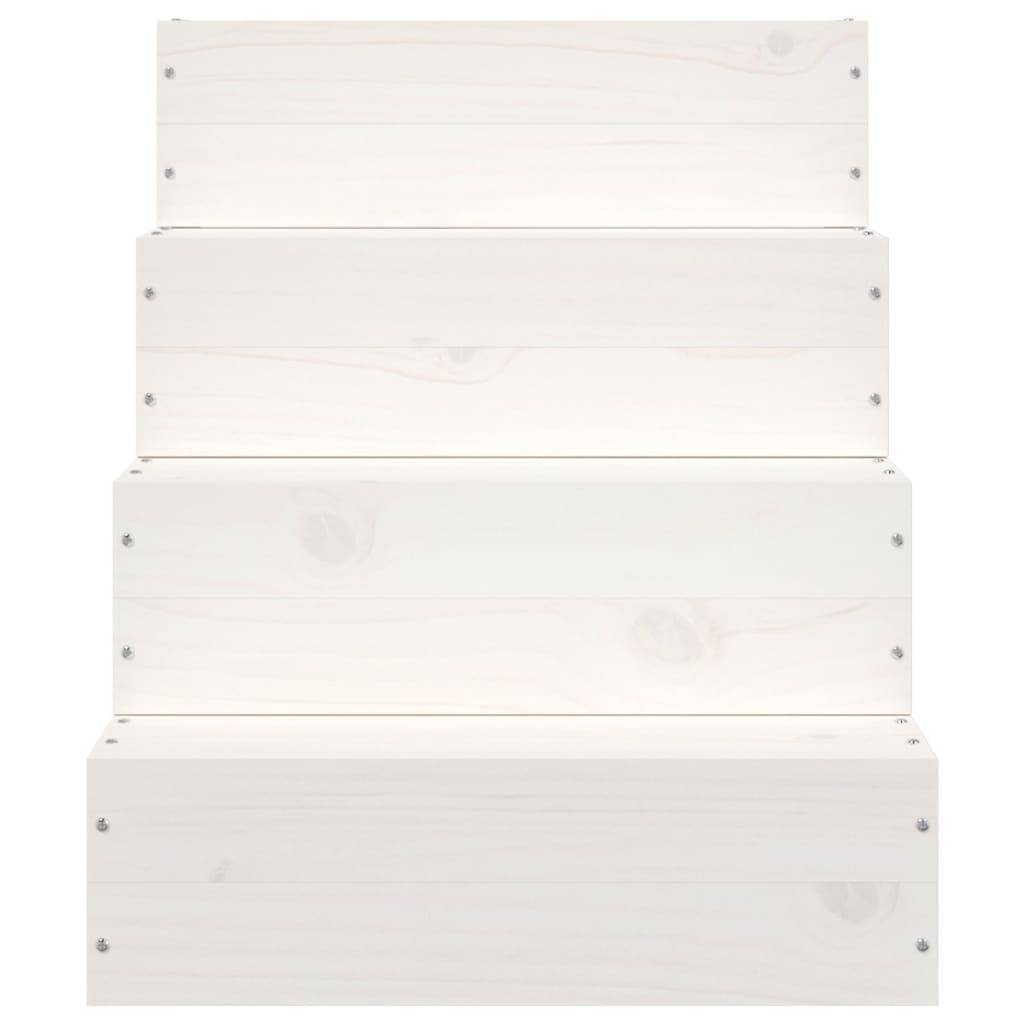 Vidaxl - Escalier pour animaux de compagnie Blanc 40x49x47cm Bois de pin vidaXL 822467 - Imagen 5