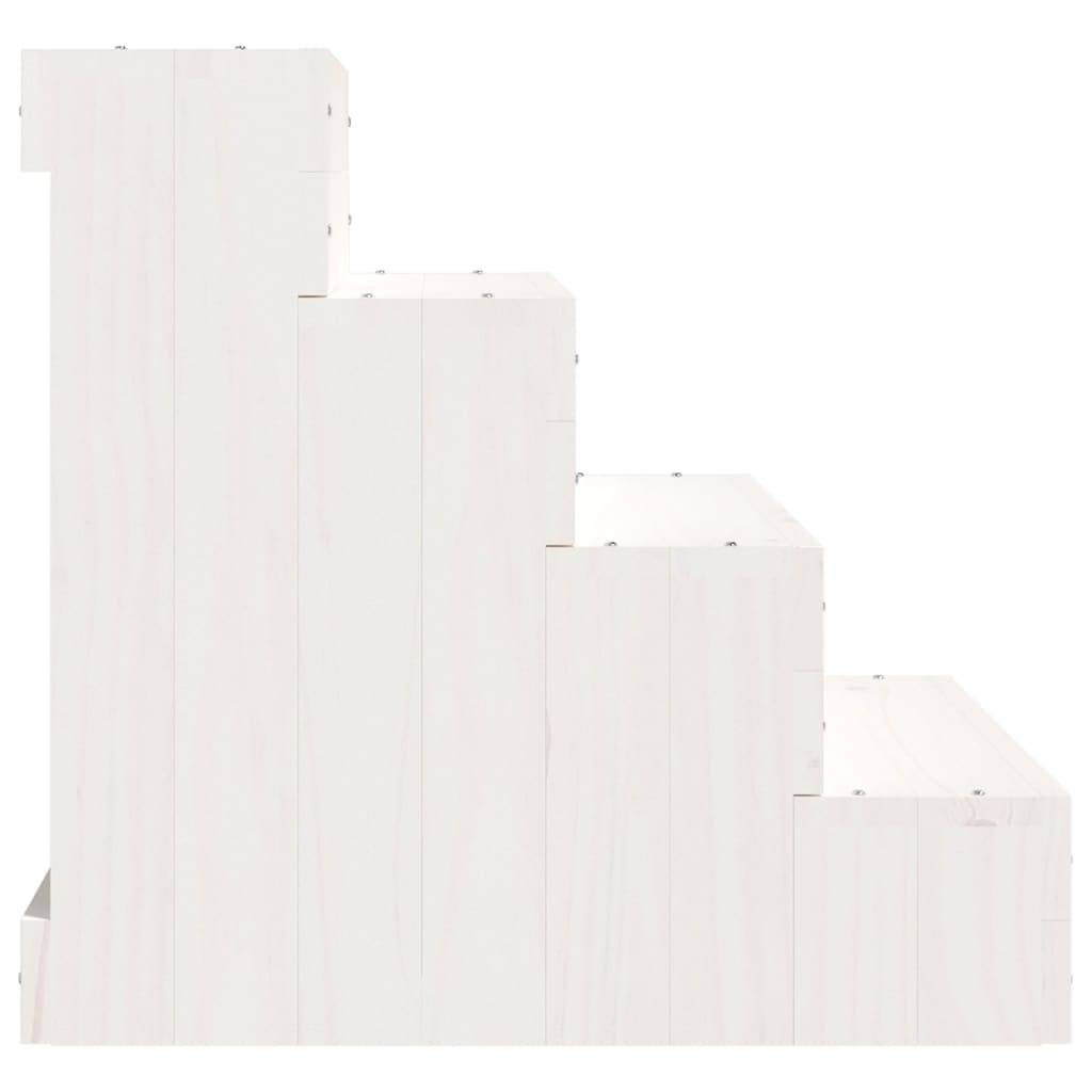 Vidaxl - Escalier pour animaux de compagnie Blanc 40x49x47cm Bois de pin vidaXL 822467 - Imagen 6