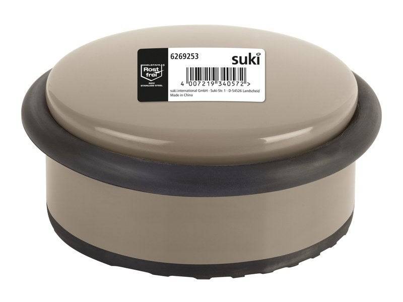 Suki - Bloque-porte amovible SUKI inox blanc L.  10.5 x H. 4.5 x L.  10.5 cm - Image 3