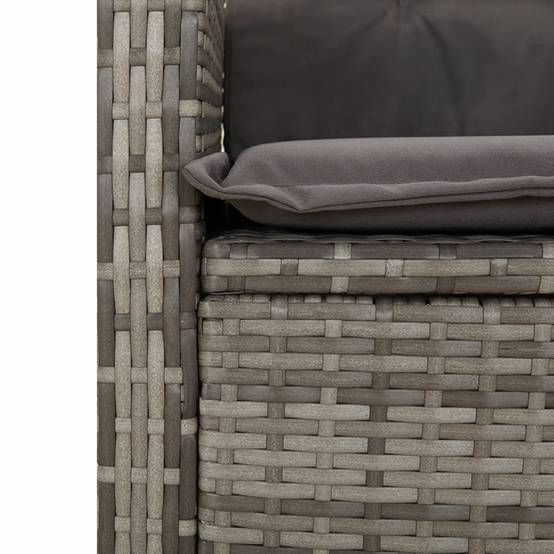 Salon de Jardin 4 Personnes Résine Tressée Inclinable Table Bois Acacia – ComfortXL Outdoor Living - Image 6