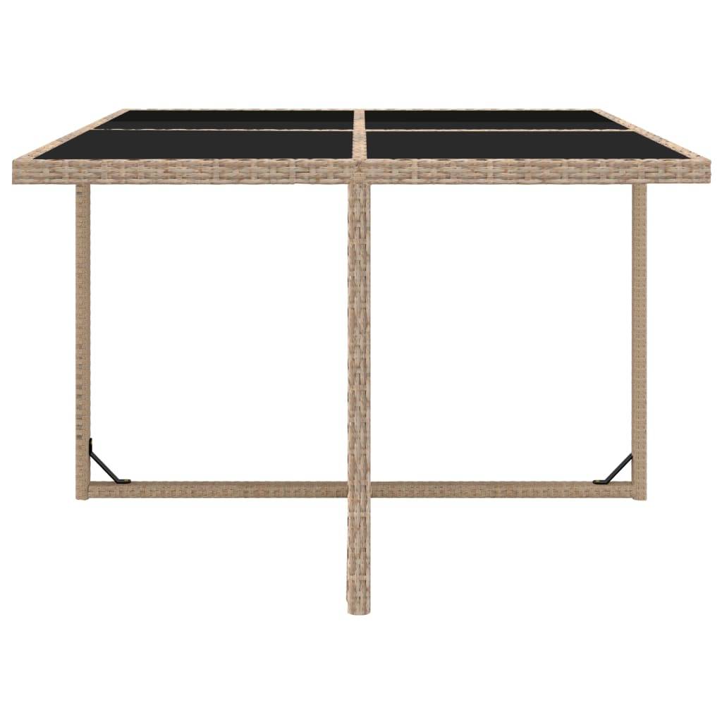 Helloshop26 - Salon de jardin meuble d'extérieur ensemble de mobilier 5 pièces avec coussins résine tressée beige - Imagen 6
