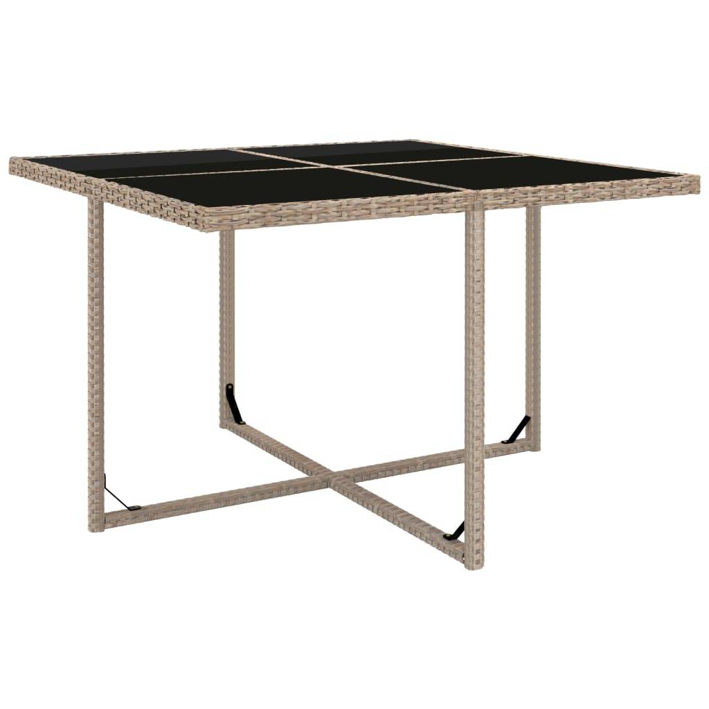 Helloshop26 - Salon de jardin meuble d'extérieur ensemble de mobilier 5 pièces avec coussins résine tressée beige - Imagen 5