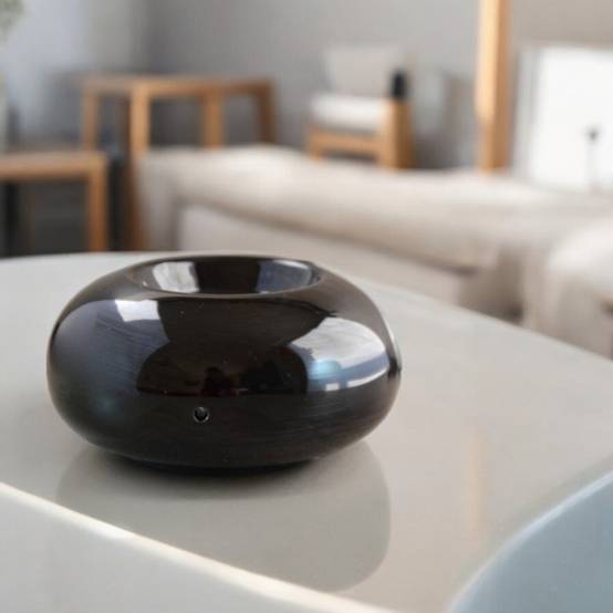 Zen'Arôme Diffuseur par Chaleur Douce Cérazen Noir - Brûleur Aromathérapie Discret - Adapté aux Huiles Essentielles - Silencieux - Image 4