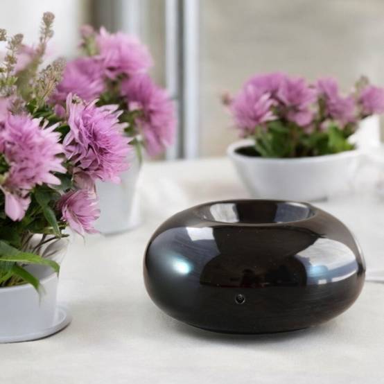 Zen'Arôme Diffuseur par Chaleur Douce Cérazen Noir - Brûleur Aromathérapie Discret - Adapté aux Huiles Essentielles - Silencieux - Image 6