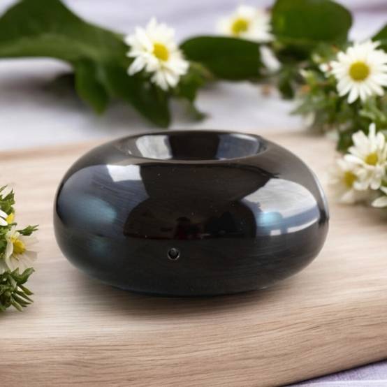 Zen'Arôme Diffuseur par Chaleur Douce Cérazen Noir - Brûleur Aromathérapie Discret - Adapté aux Huiles Essentielles - Silencieux - Image 1