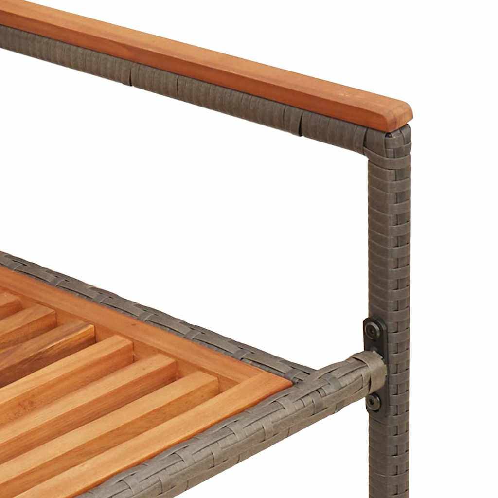 Chaises empilables de jardin Marron et Gris 56 x 54 x 90 cm (2 pcs) - PANGIVO - Image 9