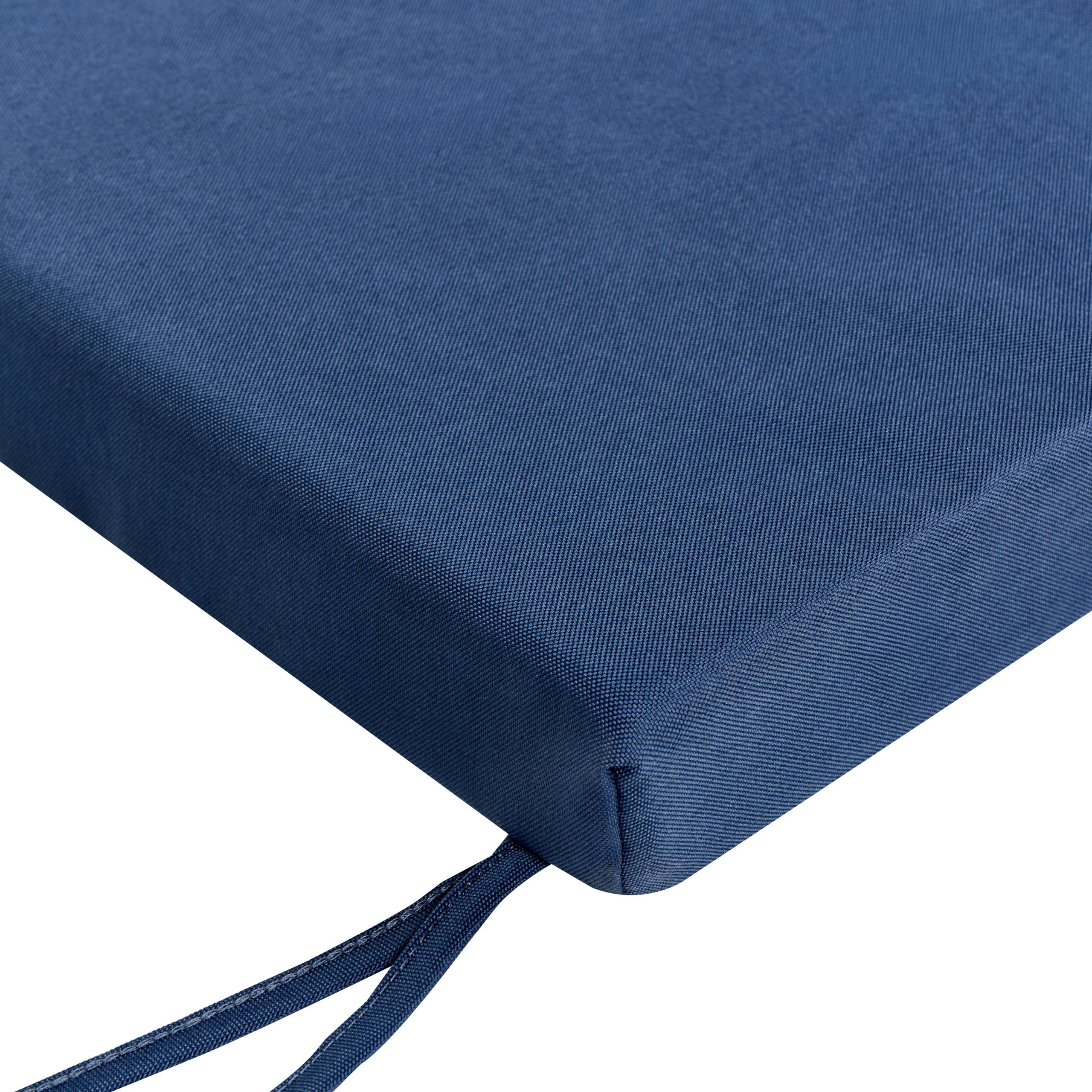 Beliani - Coussin d'assise d'extérieur Oléfine Bleu TUSCANIA - 157x34x5- Beliani - Image 7