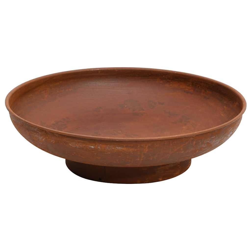 ComfortXL - Brasero de Jardin Rond Acier Vasque à Feu pour Terrasse Design Rustique 57 cm Marron - ComfortXL Outdoor Living - Image 1