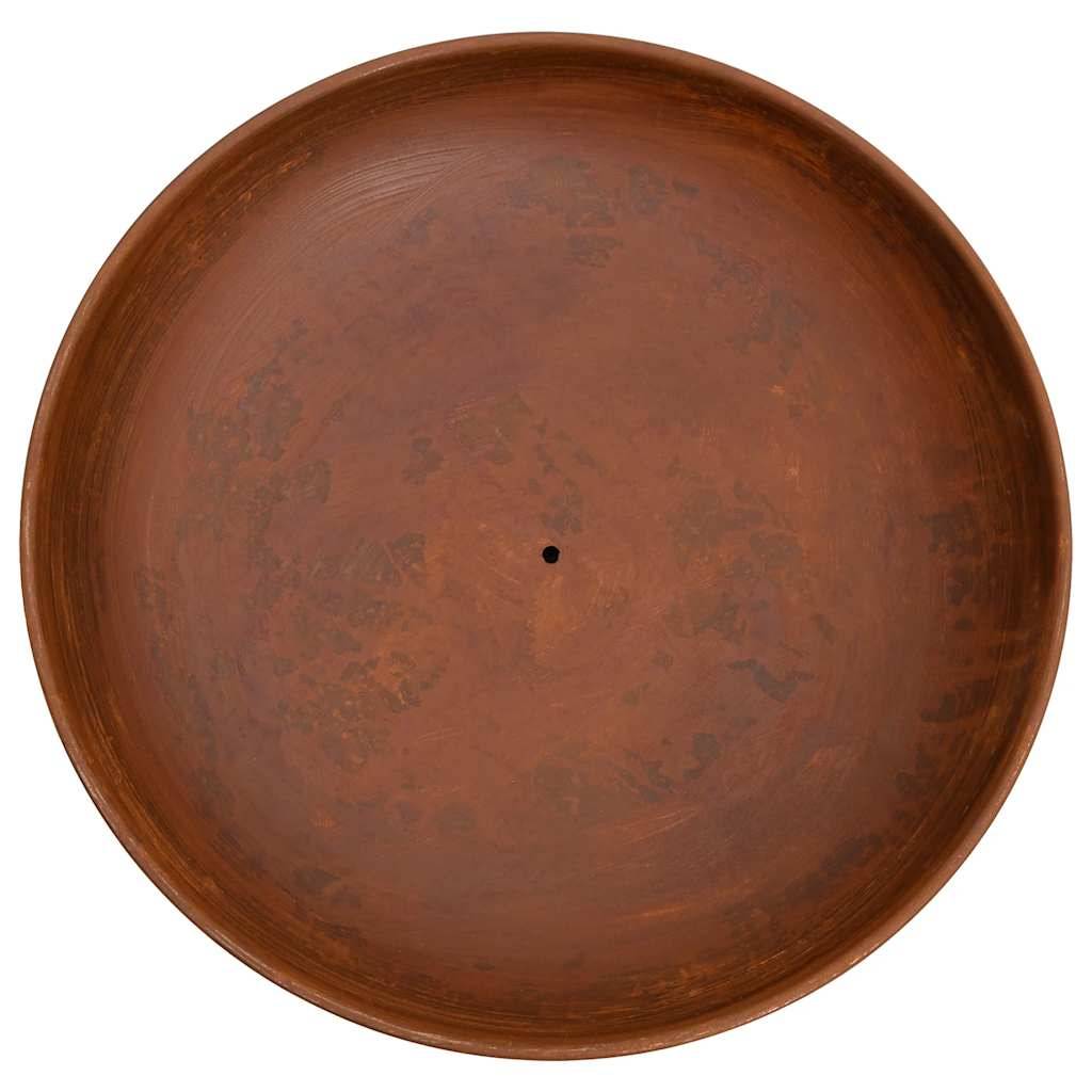 ComfortXL - Brasero de Jardin Rond Acier Vasque à Feu pour Terrasse Design Rustique 57 cm Marron - ComfortXL Outdoor Living - Image 4
