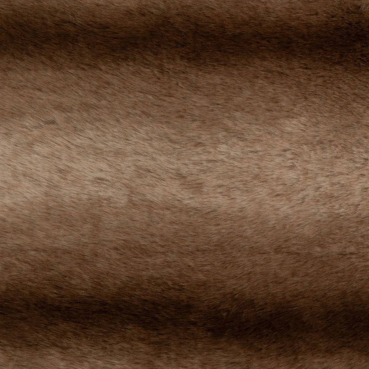 Atmosphera - Tapis décoratif en Fourrure nuance marron 60 x 90 cm - Imagen 2