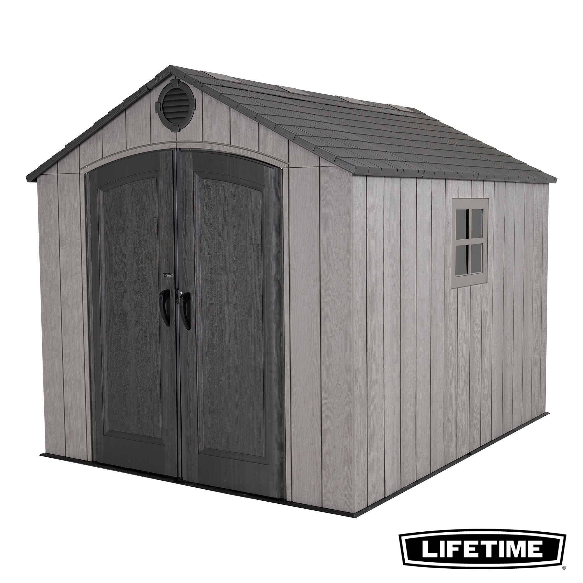 Lifetime - Abri de jardin résine Rough Cut 7.38m2 (2.43x3.04m) LIFETIME #60356