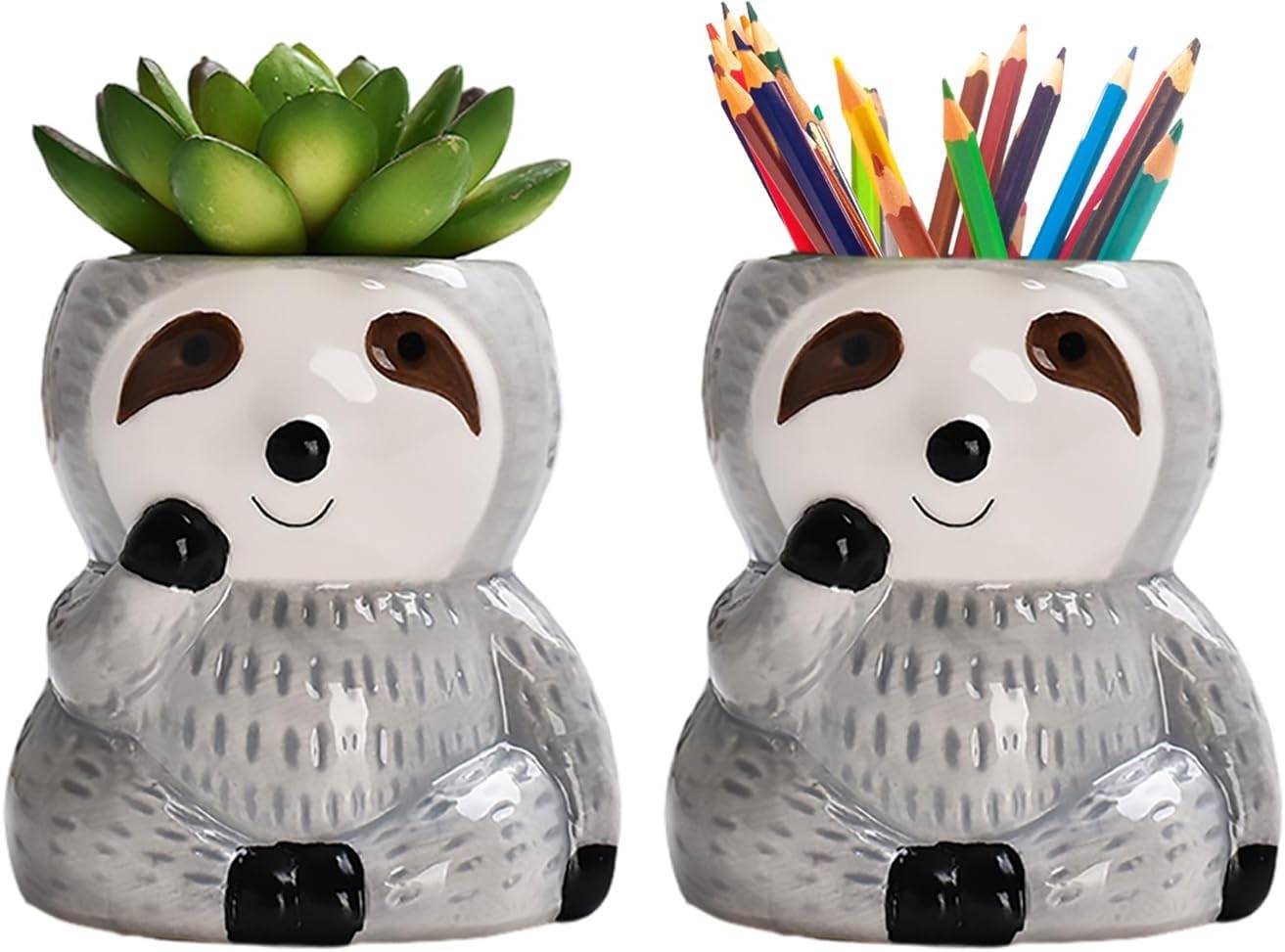 Lot de 2 pots de fleurs pour bonsaï