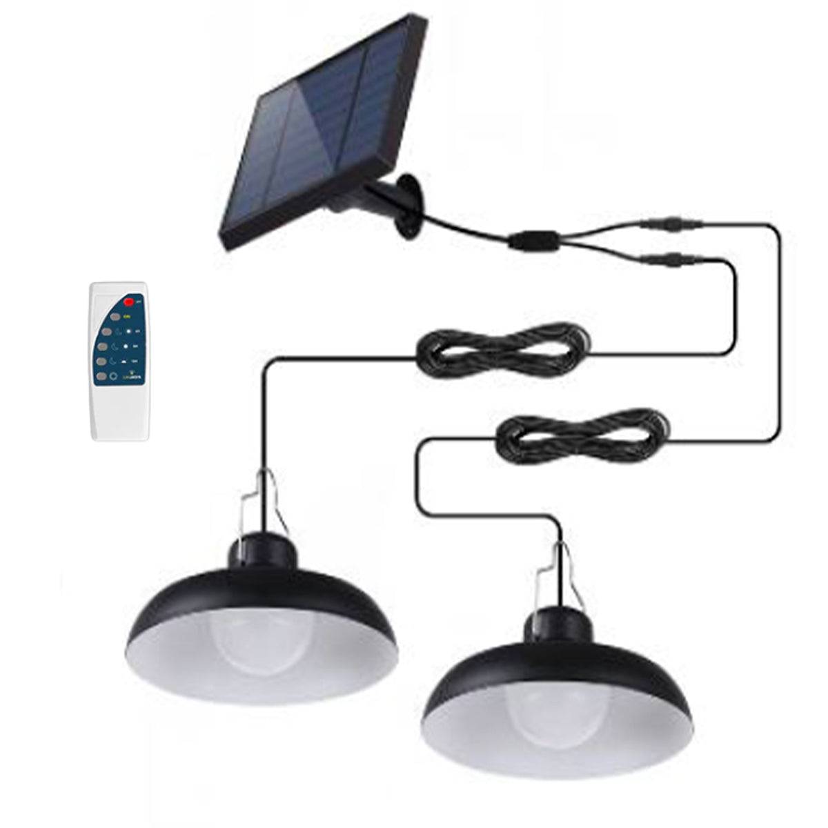 Lumisky - Suspension d'extérieur nomade solaire WAREN Noir Metal D18cm - Imagen 1