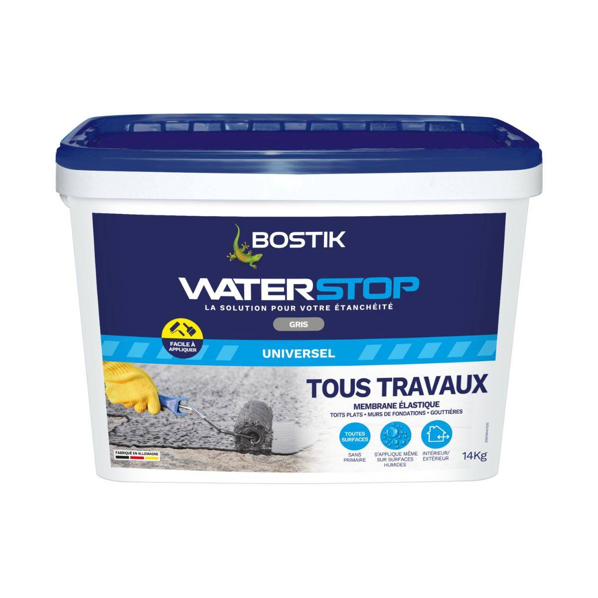 Bostik - Membrane d'étanchéité Waterstop - BOSTIK - direct sans primaire Gris - 14 kg - 30605266