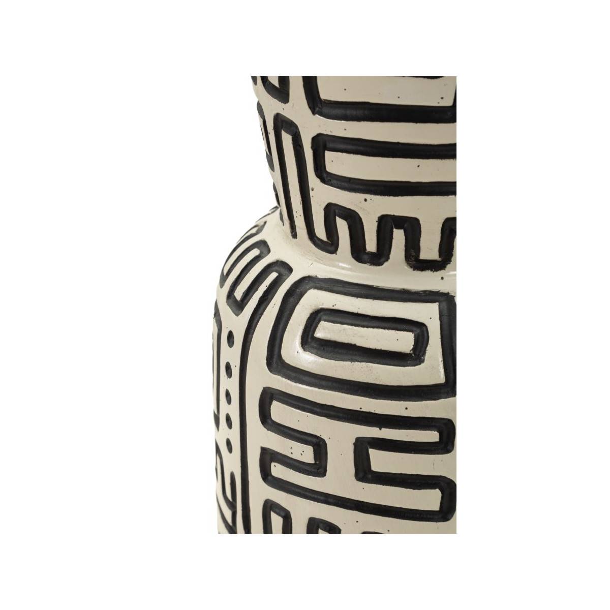 Paris Prix - Vase Design "Nairobi" 86cm Blanc & Noir - Image 4