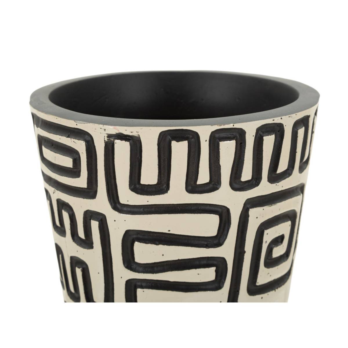 Paris Prix - Vase Design "Nairobi" 86cm Blanc & Noir - Image 3